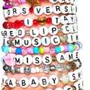 El Galen Friendship Bracelet Kit DIY Albums Mix Beads for Bracelets Glass Alphabet Letter Beads Elastic (Phrases VERSION-11 Albums)