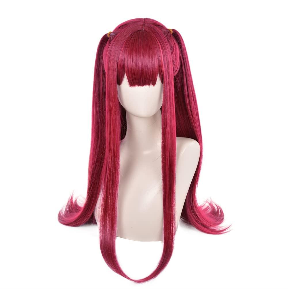 Anime Long Straight Grape Red Wig Halloween Cosplay Costume Wig (SY-85)