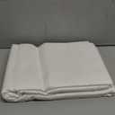 Mayfair Linen 100% Organic Cotton Percale Flat Sheet Queen Size - 1 PC Flat Sheet, White - Crisp, Cool and Strong Bed Linen, Top Sheets for Hot Sleepers, Luxury Breathable GOTS Certified Sheets