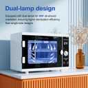 UV Sanitizer Cabinet. Dual Lamp Ultraviolet Disinfection Cabinet with Timer Setting, Suitable for Disinfection of Various Items