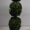 Nearly Natural 3ft. Artificial Triple Ball Boxwood Topiary Tree (Indoor/Outdoor) T2021, Green