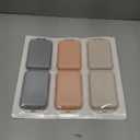 LANDNEOO 14 Grids Pill Organizer Box with Labels, Travel Medication Holder Dispenser Case Kit, Pocket Daily Pharmacy Container for Fish Oil Vitamin Supplement Storage, Khaki Pink Grey, 3 Pack