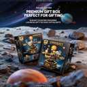 Spinning Solar System Space Building Kit, STEM Model with Rotating Planets, Sun and Astronomy Educational Toys for Kids, Outer Space Birthday Gift for Ages 8+