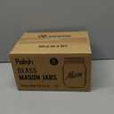 Classic 16 Oz Mason Jars, 6 Pack Canning Jars, Regular Mouth, Airtight & Leak Proof, Dishwasher Safe, Microwave & Freezer Safe, 3.2 x 4.5 x 5.5 inches