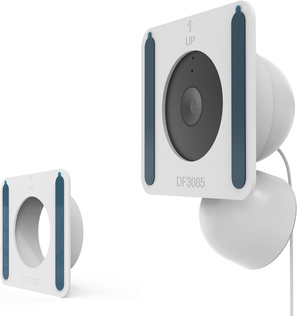 HOLACA Window Mount for Google Nest Cam Indoor(Wired)-2nd Gen, Adhesive Mount for Google Nest Cam Indoor(Wired)-2nd Gen (White)