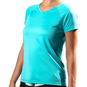 Kanu Surf womens Upf 50+ Short Sleeved Active Swim Shirt Rashguard & Workout Top (Small, Solid Lagoon)