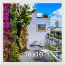 16x16 Wood Frame White, Modern Natural Woodgrain 16x16in Picture Frame, Rustic Wooden 16 x 16 inch Gallery Wall Photo Poster Frame with HD Plexiglass, Horizontal Vertical Wall Mounting Display 1pcs