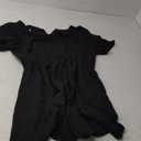 Dokotoo Women's Dress Long Lantern Sleeve Square Neck Tie Backless Sexy Dress Ruffle Elastic Waist A-Line Mini Dress XL