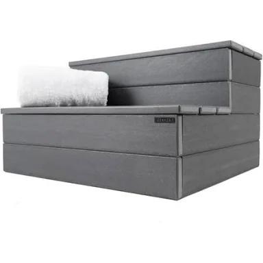 Hot Tub Steps,Wood Looking Plastic Steps for Hot Tub,Top Waterproof Hot Tub Stairs,Safe and Non-Slip Spa Steps,Upgrade Heavy Duty Outdoor Steps,Suitable for Any Size Hot Tub