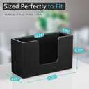Paper Towel Dispenser Countertop, Wooden Bathroom Paper Towel Holder, Black Napkin Holder for Kitchen, Countertop Multifold C-Fold, Z-Fold, Trifold Paper Hand Towel Dispenser for Bathroom Toilet
