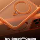 TORRAS for iPhone 17 Pro Max Case with Stand, Camera Control Button, Fit for MagSafe, Military Grade Protection, Translucent Slim Soft Edge Case for iPhone 17 Pro Max 6.9", Orange