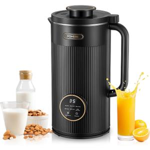 FOHERE 35oz Nut Milk Maker Machine, 800W Upgraded Soy Milk Maker for Plant-Based Milk, Nut, Almond, Oat, Soy, Juice, Baby Food & Shakes, with 12h Timer/Auto-Clean/Room Temp/Keep Warm/Boil
