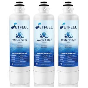 11032531 Water Filter For Bosch Refrigerator, Ultra-Clarity Pro BORPLFTR55 Fit Thermador 800 Series B36CT80SNS B36CD50SNS Replfltr55 B36CL80ENS 11025825 WFC100MF BORPLFTR50 Ra450022, 3Pack SETFEEL
