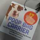 3 x Dog Poop Bag holder - waterproof Waste Carrier With Leash Clip 