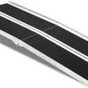 Mefeir 6' Wheelchair Ramp Threshold Portable Ramps 6ft for Home Steps Doorway Stairs Aluminum Handicap Metal House Mobile Porch Temporary Multifold Disable No-Slip Scooter Ramps (6 Foot (Pack of 1))