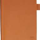 ROVA Full Grain Leather Notebook Journal Cover - Hand Crafted in the USA - Fits Moleskine XL (9.75" x 7.5") - Lay Flat Design with Pen Loop - Whiskey