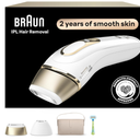 Braun IPL, Silk·Expert Pro 5, IPL Hair Removal for Women and Men, Permanent Laser Hair Reduction At-Home, 2 Heads, Pouch, Venus Razor, IPL5157