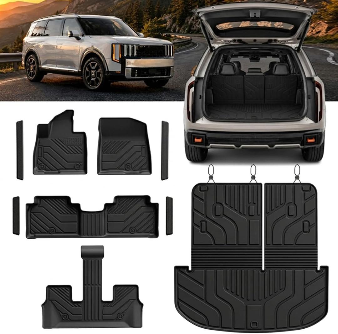 TPE Floor Mats Set for Kia Telluride Gas 2027 7/8-Seat