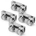 Trolley Assembly,Upgraded Load and Stable 4 Wheel Light Duty for Use with All 1-5/8" or Taller Strut Channel(Pack of 4)……