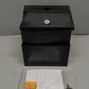 KYODOLED Suggestion Box with Lock and 50 Free Suggestion Cards, Metal Wall Mounted Ballot, Donation and Collection Key Drop Box with Slot & 2 Keys, 8H x 5.7W x 7L Inch, Black