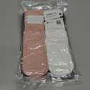 2 x Pilates Socks with Grips for Women Long Non-Slip Yoga Grippy Socks for BarreBalletDance & HospitalAnti-Skid Workou (US, Numeric, 5.5, 10, Regular, Regular, 2, Black/White/Grey/Pink)