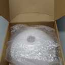 Hortsun Replacement Lamp Shade 4 Pcs White Replacement Plastic Lampshade 2 Pack 1.65" Fitter 10" Diameter Bowl Shape 2 Pack 1.97" Bottom Size Horseshoe Shape for LED Torchiere Floor Lamps Upright