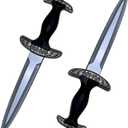 Realistic Fake Sword Foam Knife, 15" Fake Dagger Knife Prop,Medieval Knight Weapons for LARP Costume Halloween
