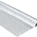 Faccito Diamond Plate Contact Paper, Silver Metallic Peel & Stick Vinyl Roll, Durable Scratch & Water Resistant DIY Wrap for Cabinets, Tool Boxes, Walls, Garage & Rv(24 Inch X 30 ft)