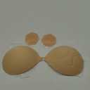 Niidor Adhesive Strapless Bra for Women Sticky Invisible Push up Silicone Bra for Backless Dress 2025 Upgraded Clasp Bras (Nude)