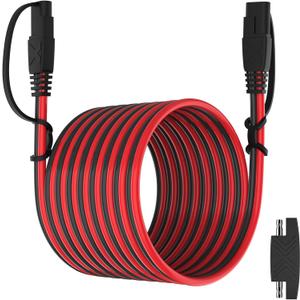 OYMSAE 25Feet SAE Extension Cable Quick Disconnect Connector 16AWG for Automotive, Solar Panel, Charging Adapter (25FT)