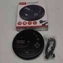 GPX PC332B Portable CD Player with Anti-Skip Protection, FM Radio and Stereo Earbuds - Black