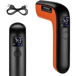 Rechargeable Infrared Thermometer Gun for Cooking -58℉~1022℉| Inkbird Colorful Display Digital Laser Temperature Gun for Pizza Oven Grill Kitchen Home Repairs with Max Measure (NOT for Human)