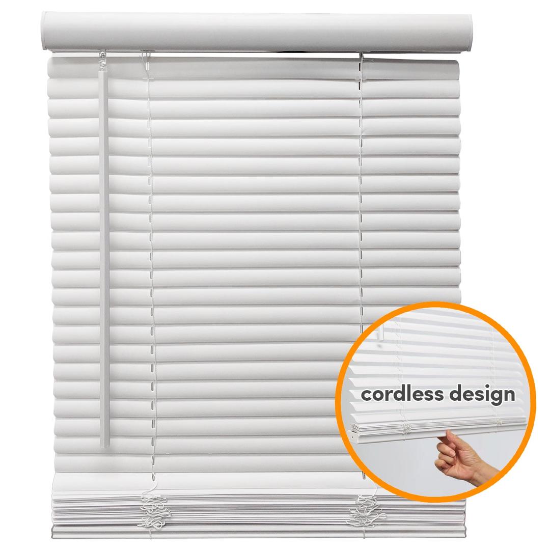 Horizontal Window Blinds,Cordless Blinds for Windows Vinyl Horizontal Blinds for Indoor Windows,Blinds for Home and Office,Bedroom 26"x38"