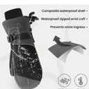 Winter Ski Mittens for Men Women Cold Weather- Warm Snow Mitts Gloves Waterproof & Windproof for Snowboard Snow Sports (Small-Medium, Gray)