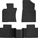 All Weather Floor Mats Custom Fit for Toyota Camry 2025- Waterproof Heavy Duty Anti-Slip Car Mats, 1st & 2nd Row Full Black