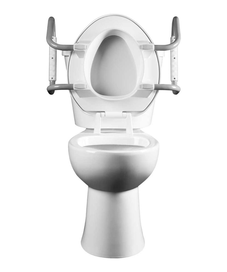 Bemis Assurance 3" Raised Toilet Seat with Handles, Made in USA, Clean Shield Guard, Secure Hinges, Round, White