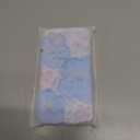 Jusy Compatible with iPhone 11, Colorful Retro Oil Painting Printed Flower Laser Glossy Pattern Cute Curly Wave Phone Case Soft TPU Cover for Girly Women - Blue