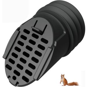 3.6" Gutter Downspout Guard Cover, Twist-in Internal Insert for Flexible Downspout Extensions Hose, Rodents Gutter Guard to Keep Debris and Rodents Out