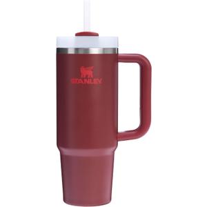 STANLEY Quencher H2.0 Tumbler with Handle and Straw 30 oz | Flowstate 3-Position Lid | Cup Holder Compatible for Travel | Insulated Stainless Steel Cup | BPA-Free | Cranberry