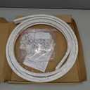 Flexible Bendable Ceiling Curtain Track, 9.8ft (3m) Curved, PVC, Metal, Plastic & Stainless Steel, White, Ceiling Mounted
