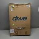 Drive Medical Two-Button Folding Walker w/ Wheels - Lightweight Rolling Mobility Support - Desk Arms - Adjustable Height - Dual Push-Button Operation - 5 Inch Front Wheels - Durable Aluminum - Silver