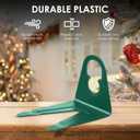 Brightown Pack of 200 Original Shingle Tab for C7/E12 C9/E17 Lights, Green, Christmas Light Clips for Holiday String Light Outdoor Decoration - No Tools Required