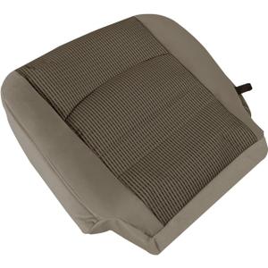 Driver Bottom Cloth Seat Cover, Replacement 2tone Tan Driver Side Fabric Seat Cover Compatible with Dodge Ram 1500 2500 3500 4500 5500 SLT 2009-2012