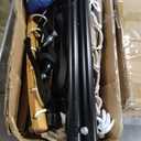 SUNCREAT Double Hammock with Stand Included, Portable Hammock with Stand and Large Pillow, Blue Stripes