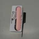 Cordless Hair Straightener Brush, Portable Straightening Brush for Women, Mini Negative Ion Hot Comb for Travel, 30Mins Auto-Off, USB Rechargeable, Fast Heating 4 Temperature Settings(Pink)