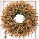 28" Fall Wreath for Front Door, Large Artificial Autumn Decor