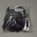 Saodimallsu Women's One Piece Swimsuit Vintage Ribbed Slimming High Cut Color Block Button Square Neck Bathing Suit (X-Small, Black)