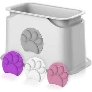 iPrimio Universal Cat Litter Scooper Holder - Durable with Heavy Scoopers Holding Stability - Kitty Litter Box Scooper Accessory - Works with Plastic & Metal Cat Scoop Holder - 4 Color Options