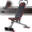 Weight Bench with Leg Extension Curl: Workout Bench Adjustable Roman Chair