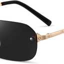 Rimless Rectangle Sunglasses for Women Man Fashion Small Narrow Rectangle Frameless Eyewear Shades 90s Sun Glasses